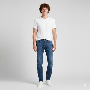 All Saints Men's Slim Jeans in Blue